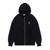 Chovy Hood Zip Up BLACK