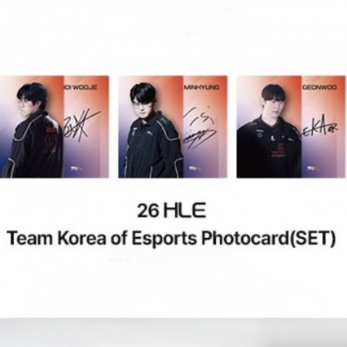 [HLE] 26 HLE Team Korea of Esports Photocard (SET)