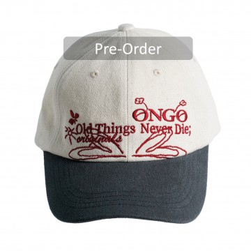 Pre-order [FLOWER] KNOT CAP_CHARCOAL 