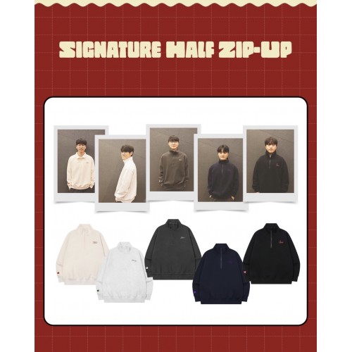 [E14] Signature Half Zip-Up