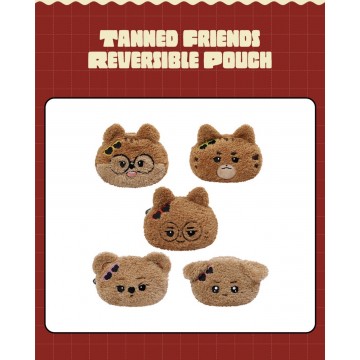 [E7] Tanned Friends Reversible Pouch