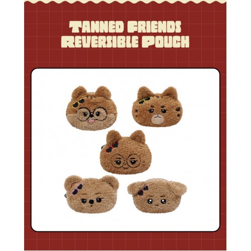 [E7] Tanned Friends Reversible Pouch
