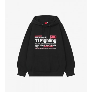 T1 Fighting Hoodie - Black