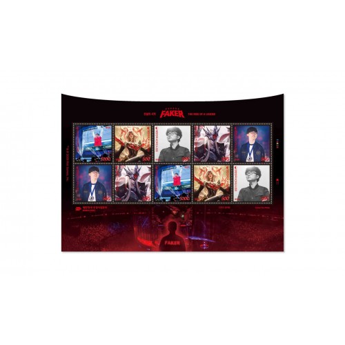 <Pre-order> Faker 紀念郵票 超越傳說神話- 黑 一套10張(共5款圖片各2 張) <Pre-order> Faker 紀念郵票 超越傳說神話- 黑 一套10張(共5款圖片各2 張)