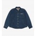 Faker Denim Shirt Jacket- Blue/Black