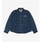 Faker Denim Shirt Jacket- Blue/Black