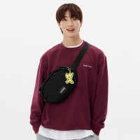 코듀라 웨빙 슬링백 블랙