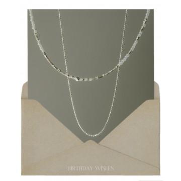 10月) 부드러운 용기, lucy stone necklace set