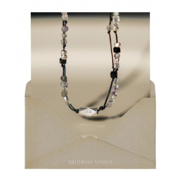 2月) 我內心的和平，double line bracelet