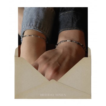 2月) 我內心的和平，Couple line bracelets (一套 2條)