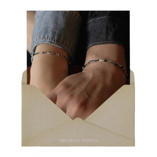 2月) 我內心的和平，Couple line bracelets (一套 2條)