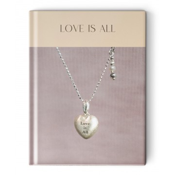 Love is all, silver necklace