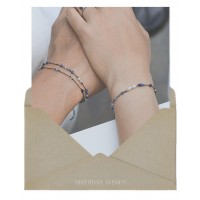 9月) 새벽의 곁에서, couple line bracelets
