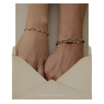 6月) 다정한 바다, couple line bracelets