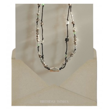 5月) 지금 행복, double line bracelet