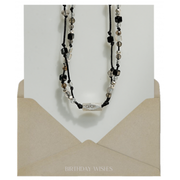 11月) 긍정의 힘,double line bracelet