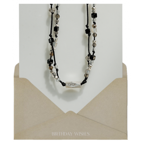 11月) 긍정의 힘,double line bracelet