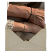 11月) 긍정의 힘,couple line bracelets (一套 2條)